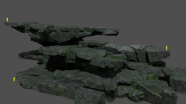 Rocks 3D Model .c4d .max .obj .3ds .fbx .stl .blend 