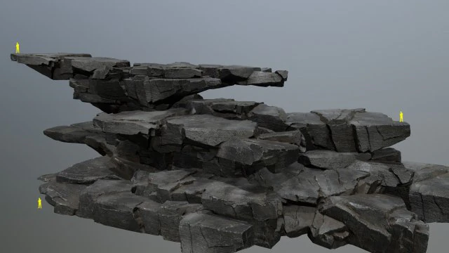 Cliff rocks 3D Model .c4d .max .obj .3ds .fbx .stl .blend 