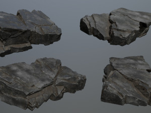 Cliff rocks Model 3D