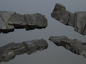 Cliff rocks Model 3D