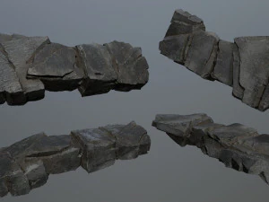 Cliff rocks 3D Model