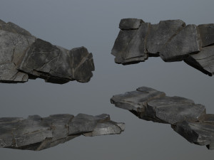 Cliff rocks Model 3D