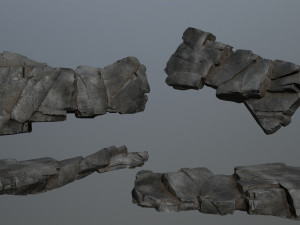Cliff rocks Model 3D
