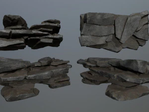 Cliff rocks 3D Model