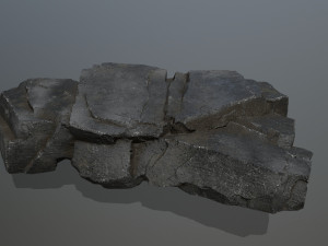 Cliff rocks Model 3D