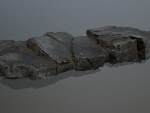 Cliff rocks Model 3D