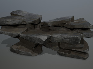 Cliff rocks Model 3D