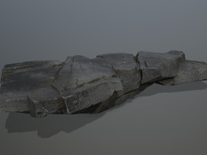 Cliff rocks Model 3D