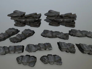 Cliff rocks 3D Model