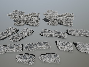 Cliff rocks Model 3D