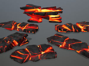 Lava rocks 3D-Modell