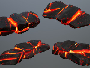 Lava rocks 3D-Modell