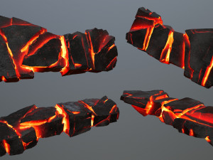 Lava rocks 3D-Modell