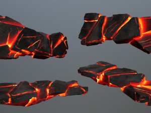 Lava rocks 3D-Modell