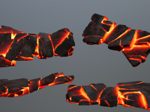 Lava rocks 3D-Modell