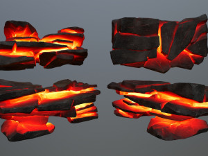 Lava rocks 3D-Modell