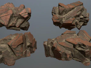 Desert rocks 3D Model