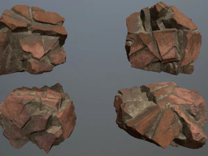 Desert rocks 3D Model