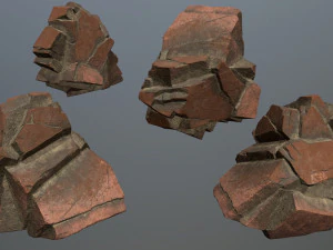 Desert rocks 3D Model