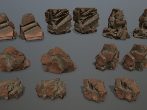 Desert rocks Modello 3D