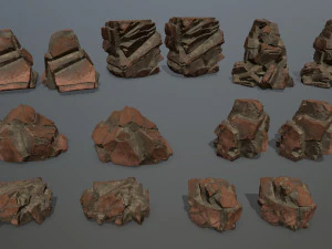 Desert rocks 3D Model