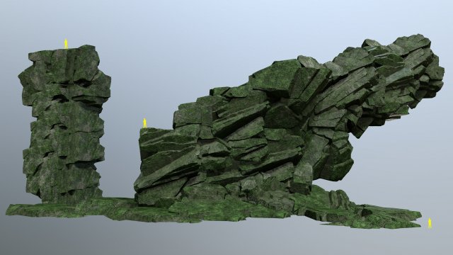 Cliff rocks Modelo 3D .c4d .max .obj .3ds .fbx .stl .blend 