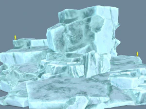 Ice rocks 3D Model