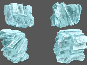 Ice rocks 3D Model