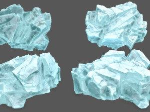 Ice rocks Model 3D