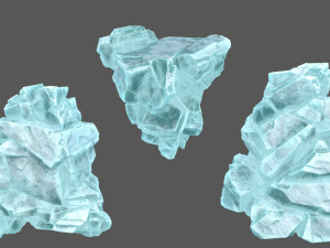 Ice rocks Model 3D