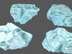 Ice rocks Model 3D