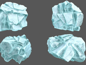 Ice rocks Model 3D