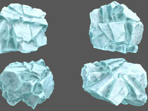 Ice rocks 3D Model