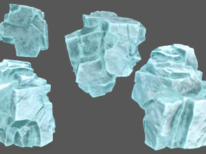 Ice rocks Model 3D