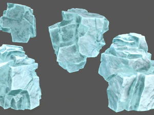 Ice rocks 3D Model