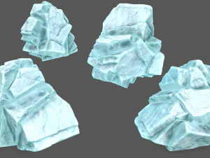 Ice rocks 3D Model