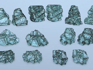 Ice rocks 3D Model