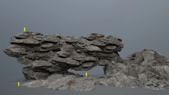 Cliff rocks 3D Model .c4d .max .obj .3ds .fbx .stl .blend 