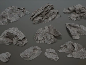 Cliff rocks 3D Model