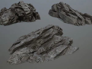 Cliff rocks 3D Model