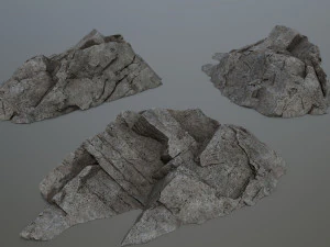 Cliff rocks 3D Model
