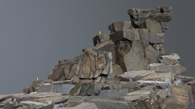Cliff rocks 3D Model .c4d .max .obj .3ds .fbx .stl .blend 
