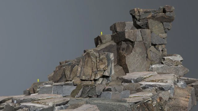Cliff rocks 3D Model .c4d .max .obj .3ds .fbx .stl .blend 