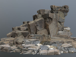 Cliff rocks 3D Model