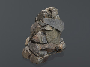 Cliff rocks 3D Model