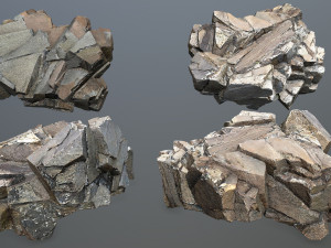 Cliff rocks 3D Model