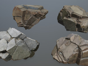 Cliff rocks 3D Model