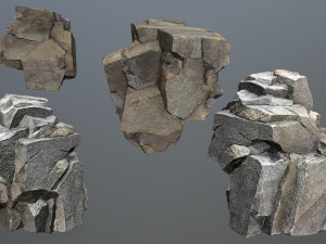 Cliff rocks 3D Model