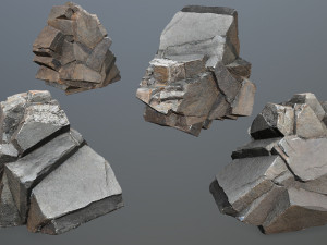 Cliff rocks 3D Model