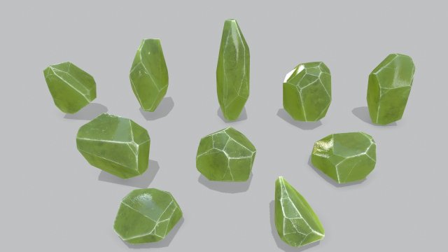 Crystal set Modèle 3D .c4d .max .obj .3ds .fbx .stl .blend 